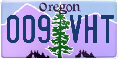 OR license plate 009VHT