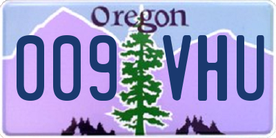 OR license plate 009VHU