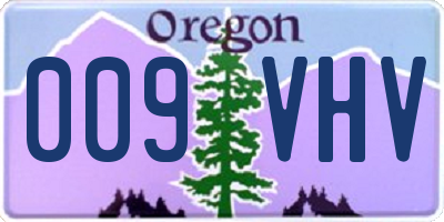 OR license plate 009VHV