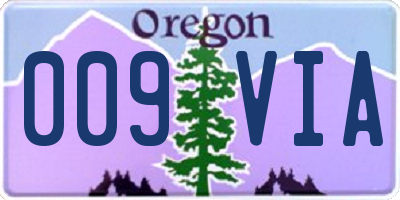 OR license plate 009VIA