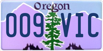 OR license plate 009VIC