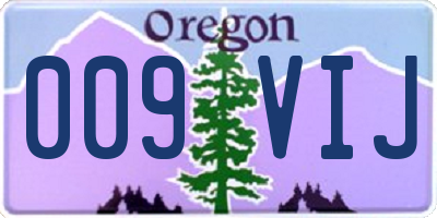 OR license plate 009VIJ