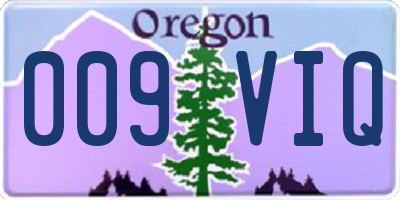 OR license plate 009VIQ