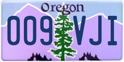 OR license plate 009VJI
