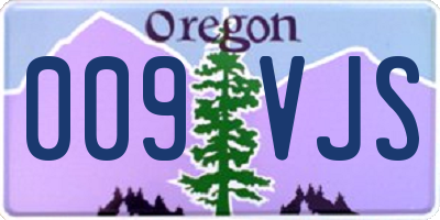 OR license plate 009VJS