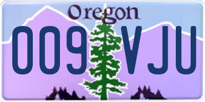 OR license plate 009VJU
