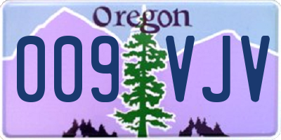 OR license plate 009VJV