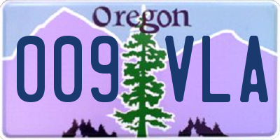 OR license plate 009VLA