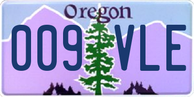 OR license plate 009VLE