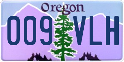 OR license plate 009VLH