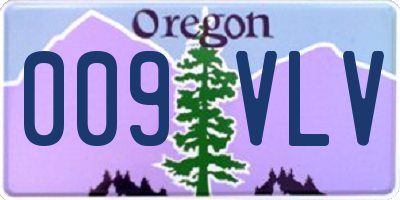 OR license plate 009VLV