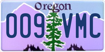 OR license plate 009VMC