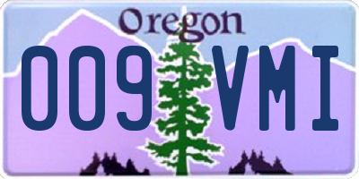 OR license plate 009VMI