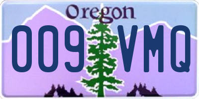 OR license plate 009VMQ