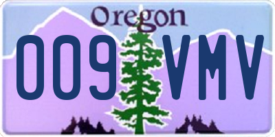 OR license plate 009VMV