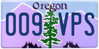 OR license plate 009VPS