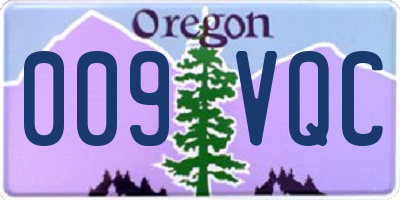 OR license plate 009VQC