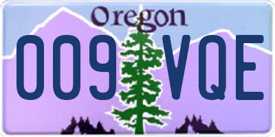 OR license plate 009VQE