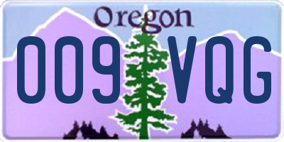 OR license plate 009VQG