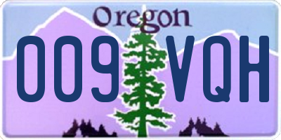 OR license plate 009VQH