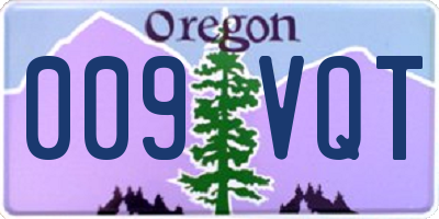OR license plate 009VQT