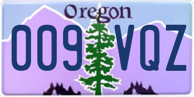 OR license plate 009VQZ
