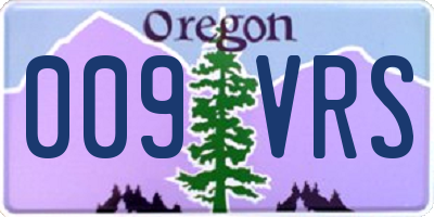 OR license plate 009VRS