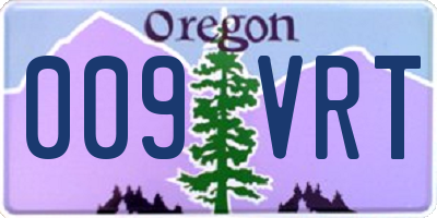 OR license plate 009VRT