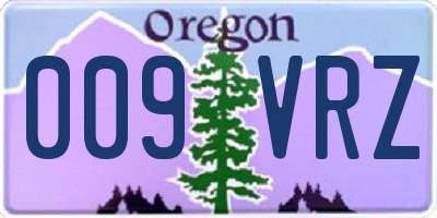 OR license plate 009VRZ