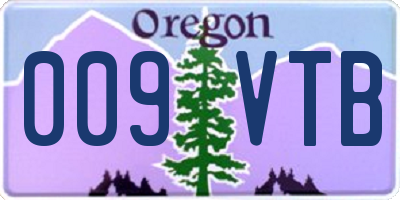 OR license plate 009VTB