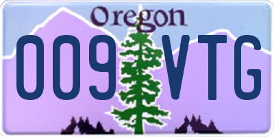 OR license plate 009VTG