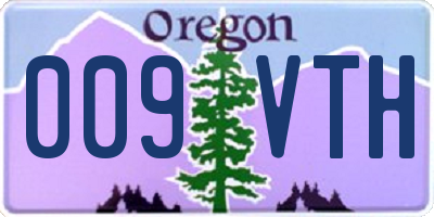 OR license plate 009VTH