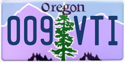 OR license plate 009VTI