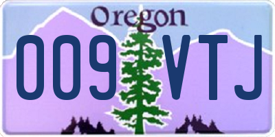 OR license plate 009VTJ