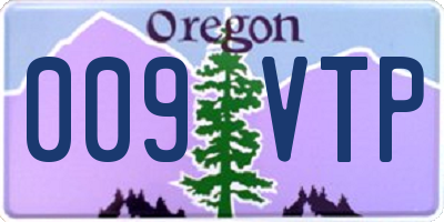 OR license plate 009VTP