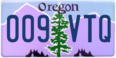 OR license plate 009VTQ