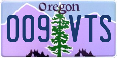 OR license plate 009VTS