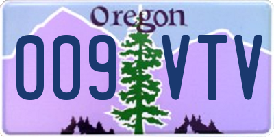 OR license plate 009VTV