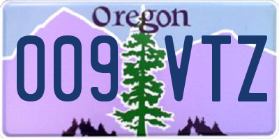 OR license plate 009VTZ