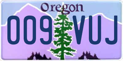 OR license plate 009VUJ