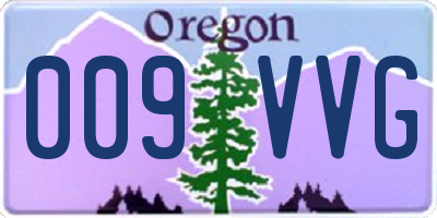 OR license plate 009VVG