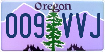 OR license plate 009VVJ