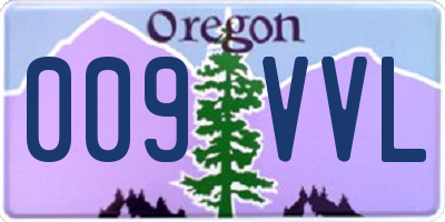OR license plate 009VVL