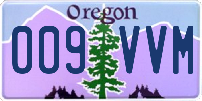 OR license plate 009VVM