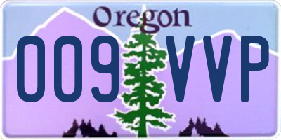 OR license plate 009VVP