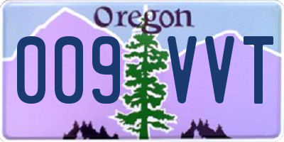 OR license plate 009VVT