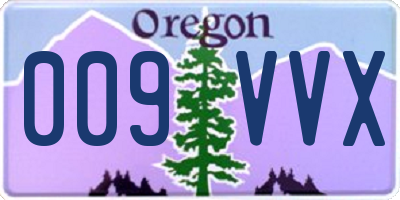 OR license plate 009VVX
