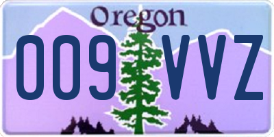 OR license plate 009VVZ