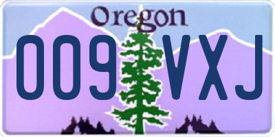 OR license plate 009VXJ