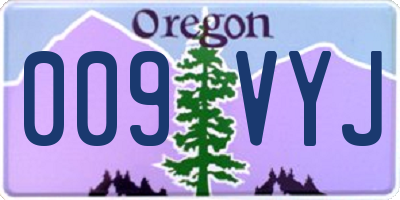 OR license plate 009VYJ